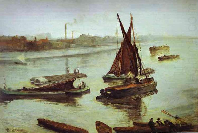 James Abbot McNeill Whistler Grey and Silver: Old Battersea Reach china oil painting image